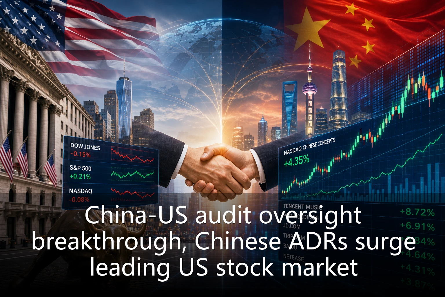 China-US audit oversight breakthrough, Chinese ADRs surge leading US stock market
