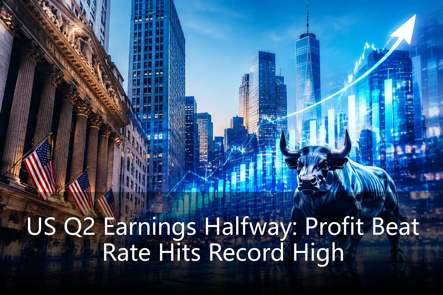 US Q2 Earnings Halfway: Profit Beat Rate Hits Record High