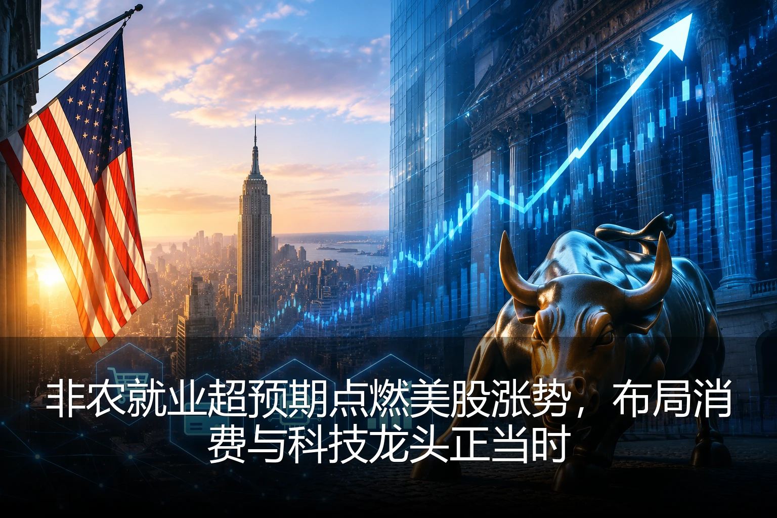 非农就业超预期点燃美股涨势，布局消费与科技龙头正当时